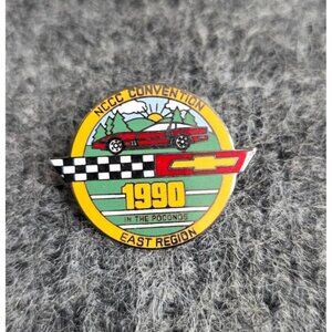 NCCC 1990 East Region Poconos Convention Pin Chevrolet Logo Lapel Badge